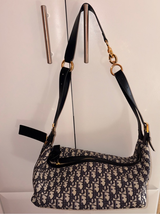 Dior Handbags - Christian Dior Journey Bag Oblique Jacquard Medium Navy Blue